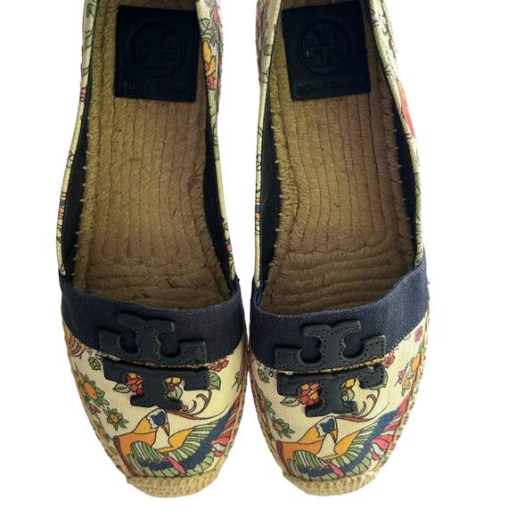 TORY BURCH Weston Flat Espadrille  Promised Land/Royal Navy 57785 Size 8 - Picture 2 of 10
